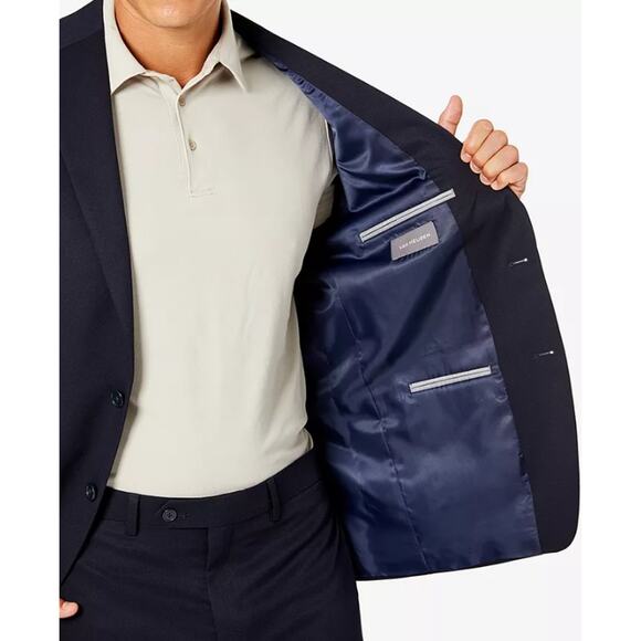 Van Heusen Men's Dark Navy Classic-Fit Formal Single Breast Suit Blazer Size 36R - Picture 2 of 10